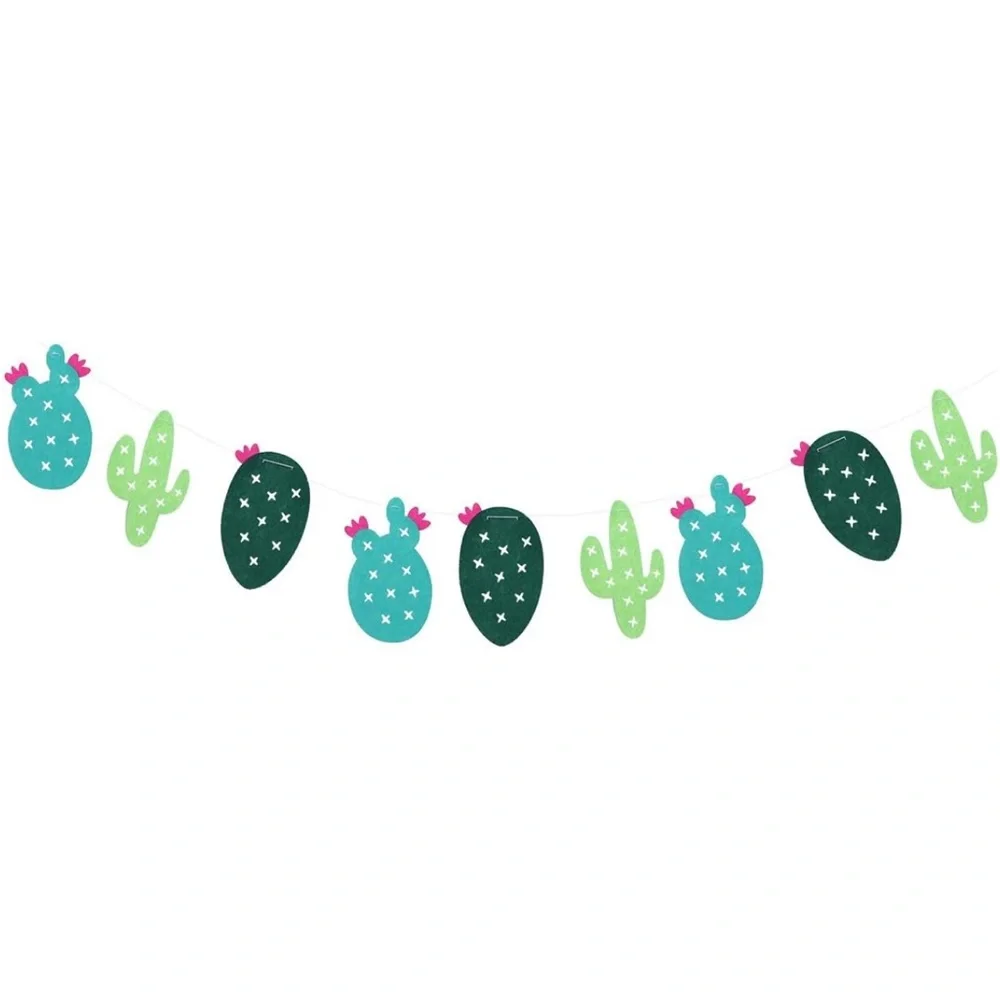 🩶5/$30 Cactus Banner Garland Party Decor New in package!